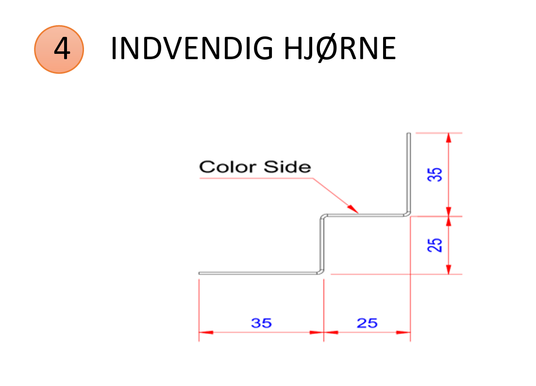 Indvendig hjørne KOKSGRÅ